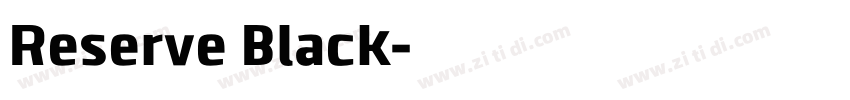 Reserve Black字体转换